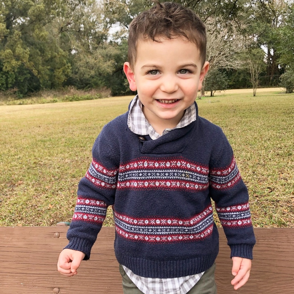 Janie and Jack pullover Boys’ Sweater - 3T
